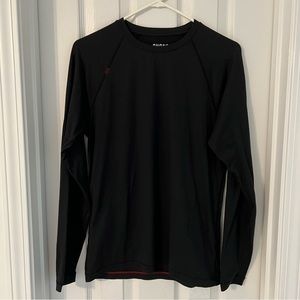 Rhone Black Rein Long Sleeve Shirt (S)